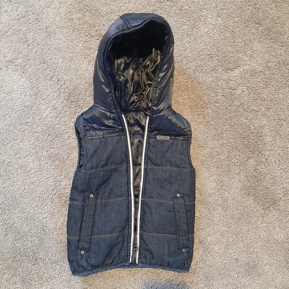 DIESEL Double-sided Jean/ Puffer Vest - Picture 5 of 11